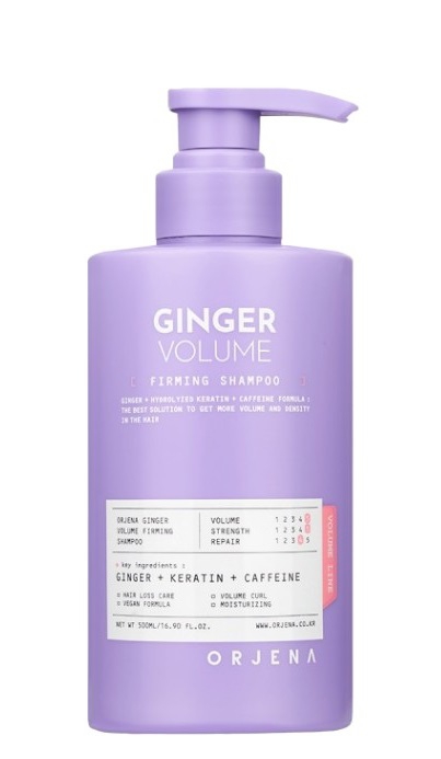 Orjena Ginger Volume დაზიანებული & თხელი თმის შამპუნი 500 მლ