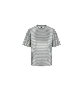 მაისური Jack & Jones - JCOSTRIPED PRINTED OVERSIZE TEE SS CREW