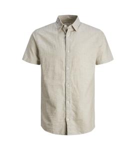 პერანგი Jack & Jones - JJELINEN BLEND SHIRT SS SN PLS