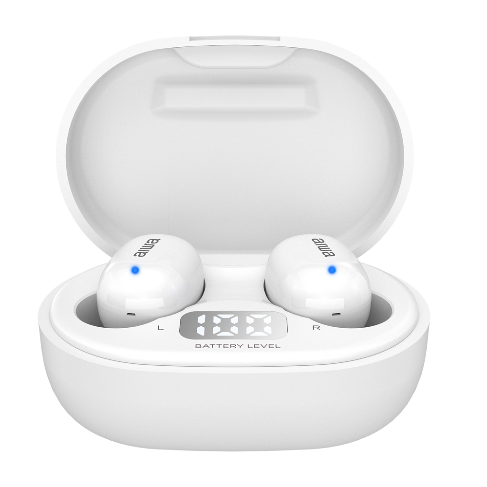 Aiwa EBTW-150WT True Wireless Earbuds White