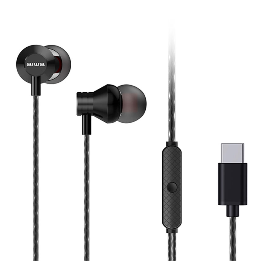 Aiwa ESTM-50USB-C/BK Wired Earphones Black