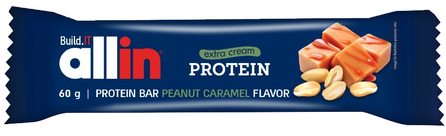 Allin, პროტეინის ბატონი, 60 გრ, Peanuts Caramel Flavor