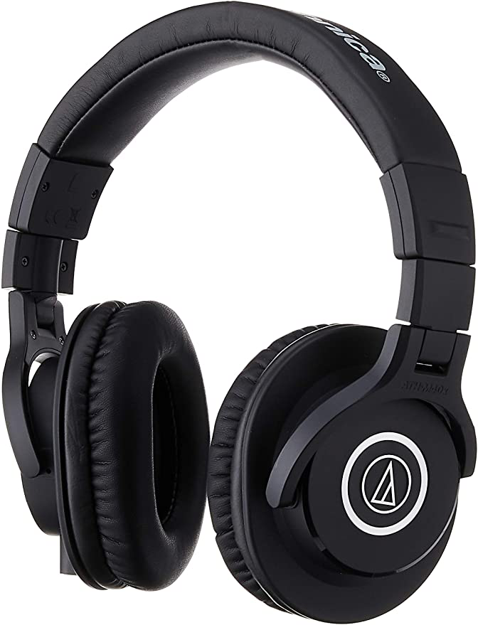 Audio-Technica ATH-M40x Professional Studio Monitor Headphones Black