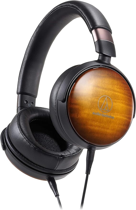 Audio-Technica ATH-WP900 Portable Over-Ear Wooden Headphones Black