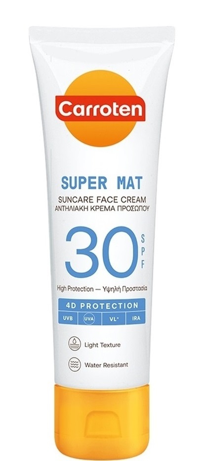 Carroten Super Mat მზისგან დამცავი კრემი SPF 30 50 მლ