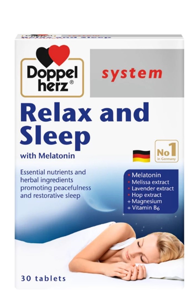 Doppelherz System Relax & Sleep, 30 ტაბლეტი