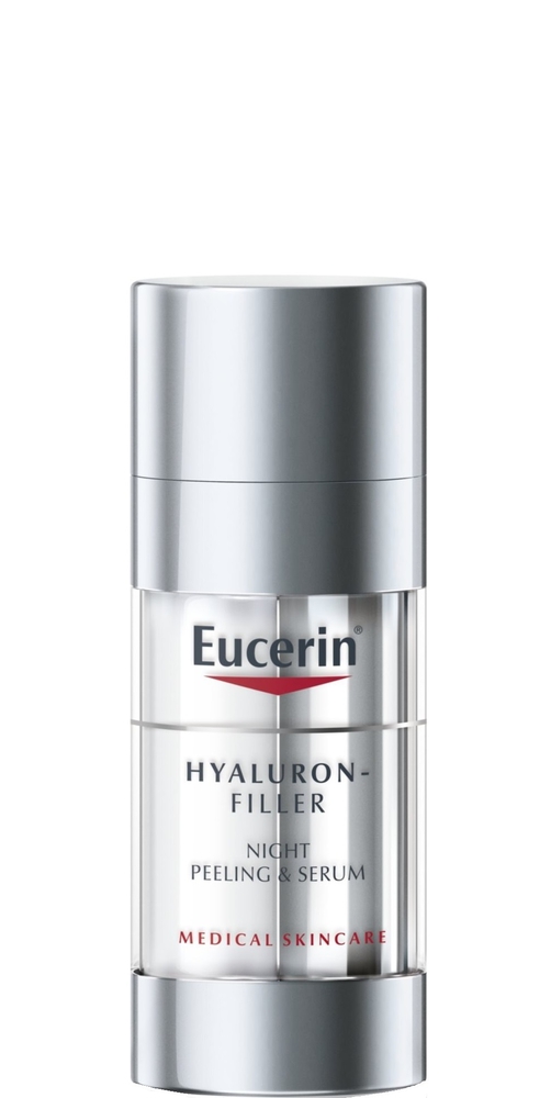 Eucerin Hyaluron Filler ღამის ასაკსაწინააღმდეგო ამქერცლავი შრატი 30 მლ