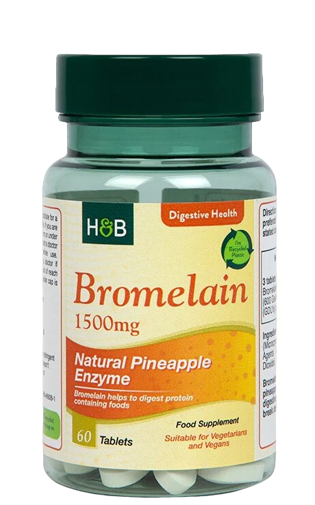 Holland & Barrett Bromelain 1500 მგ, 60 ტაბლეტი