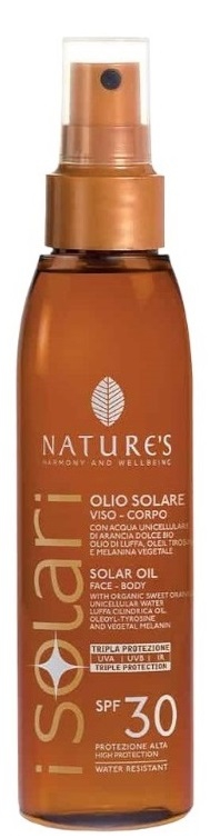 I Solari სახის & სხეულის მზისგან დამცავი ზეთი  SPF 30 150 მლ