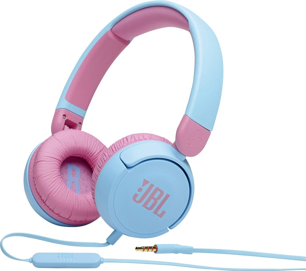 JBL JR310 Corded On-Ear Headphones Blue