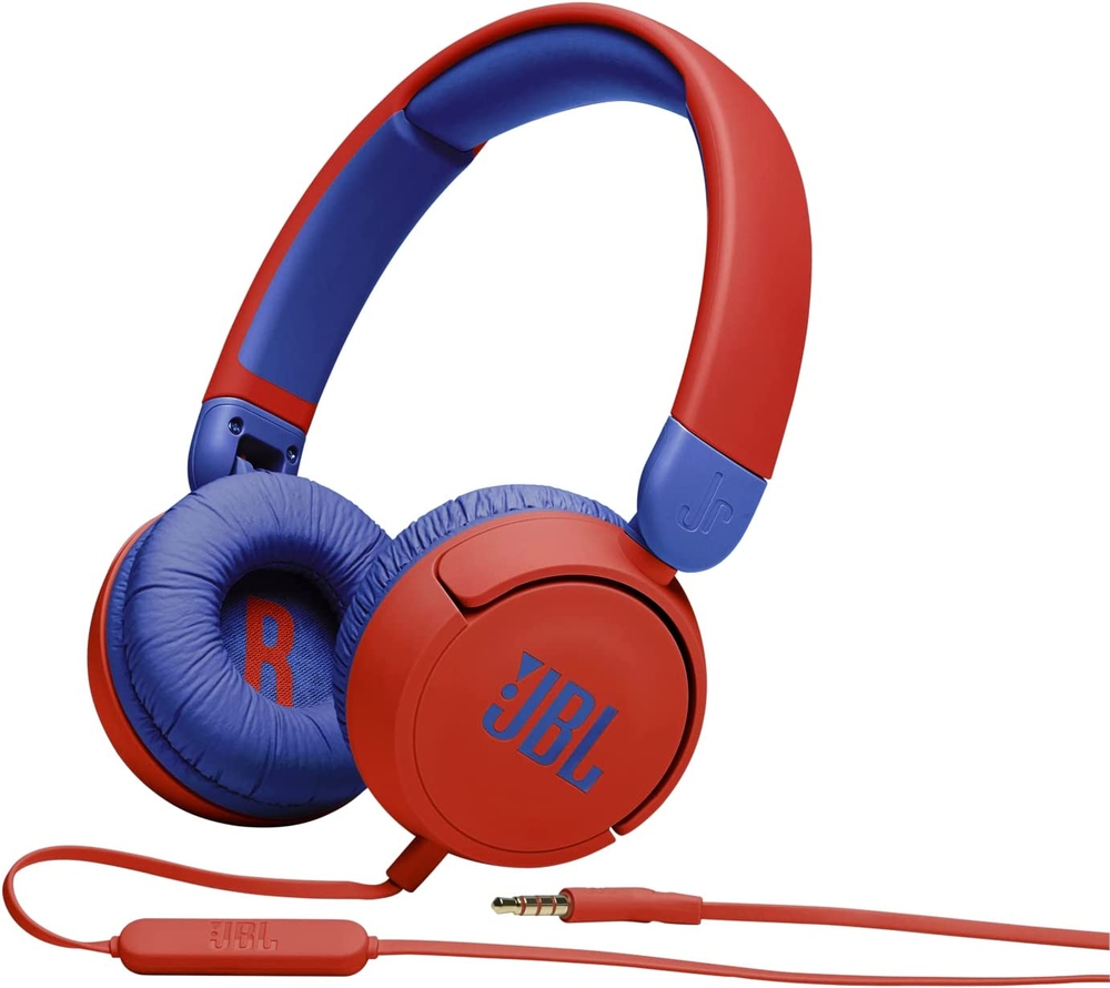 JBL JR310 Corded On-Ear Headphones Red