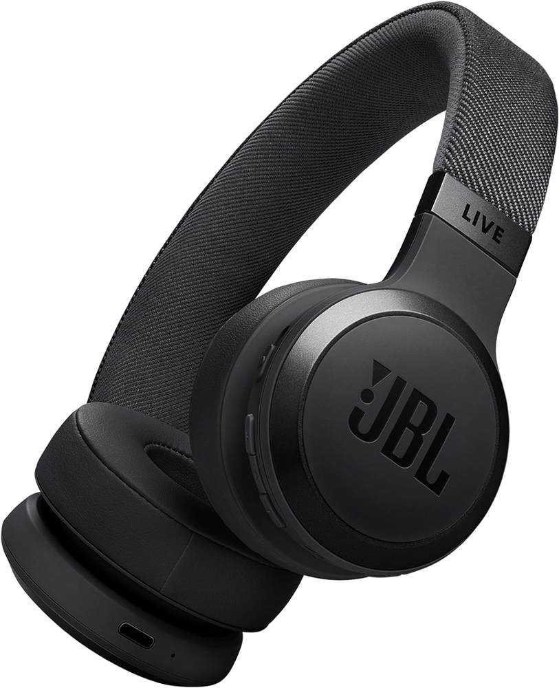 JBL Live 670NC Noise Cancelling Wireless On-Ear Headphones Black