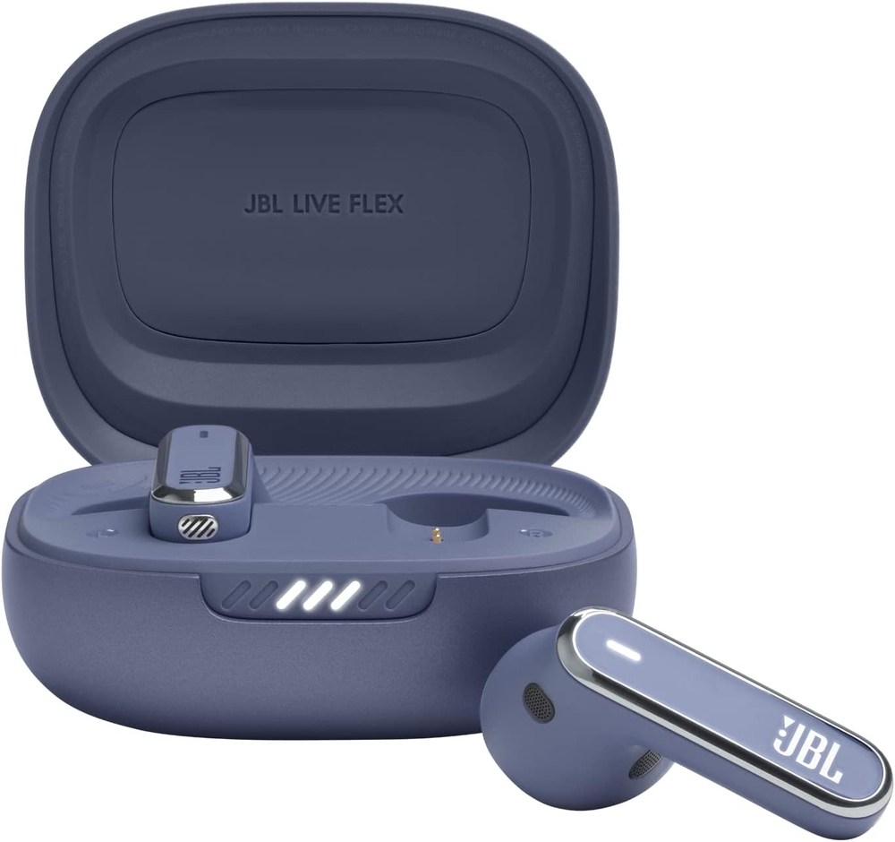 JBL Live Flex True Wireless Noise Cancelling Earphones Blue