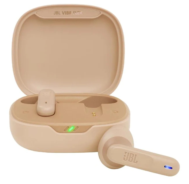 JBL Vibe Flex True Wireless Headphones Beige