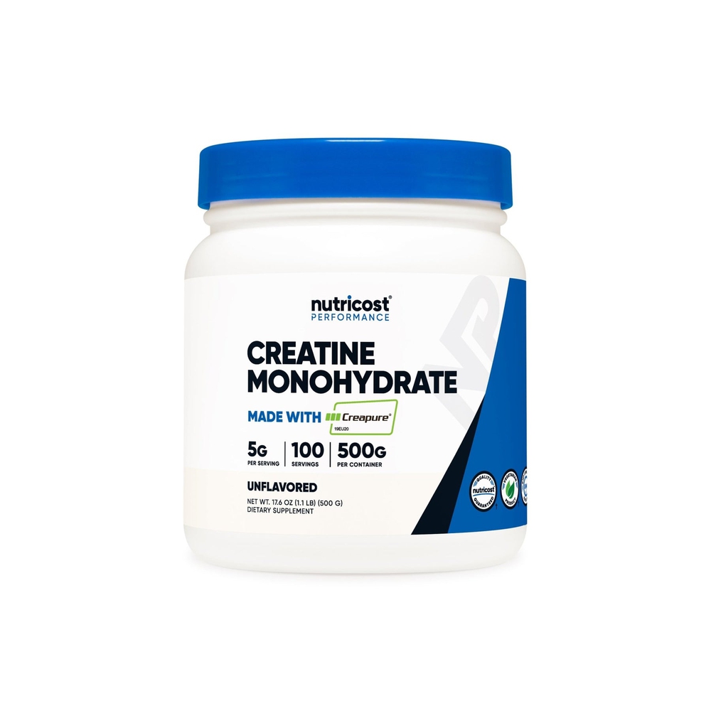 Nutricost, კრეატინის მონოჰიდრატი, 500 გრ, Creapure Creatine Monohydrate Powder