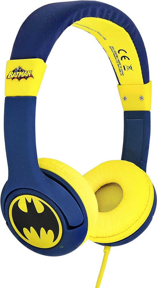 OTL DC0765 Children’s Wired Batman Caped Crusader Headphones Blue/Yellow