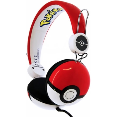 OTL PK0445 Pokemon Pokeball Wired Headphones Red/White