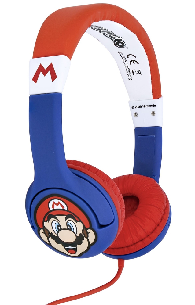 OTL SM0762 Children’s Wired Headphones Super Mario Blue/Red