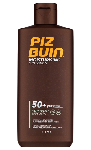 Piz Buin დამატენიანებელი მზის ლოსიონი SPF 50+ 200 მლ