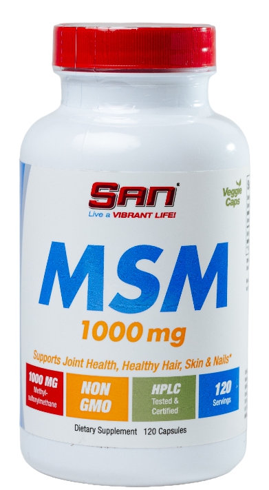 SAN Nutrition MSM 1000 მგ, 120 კაფსულა