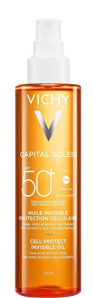 Vichy Capital Soleil მზისგან დამცავი ზეთი SPF 50 200 მლ