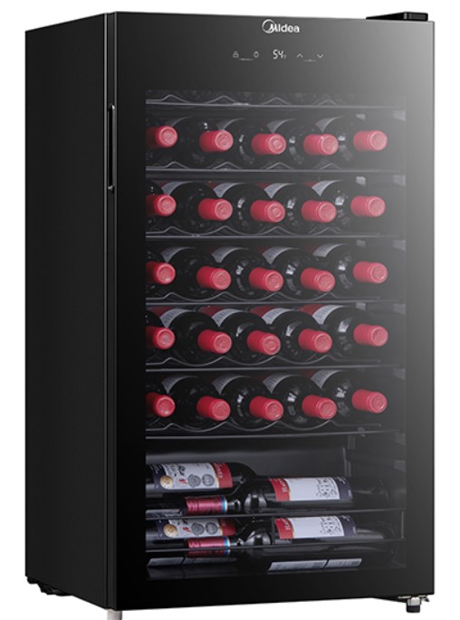 ღვინის მაცივარი Midea MDRW111FGG22 Wine Refrigerator Black