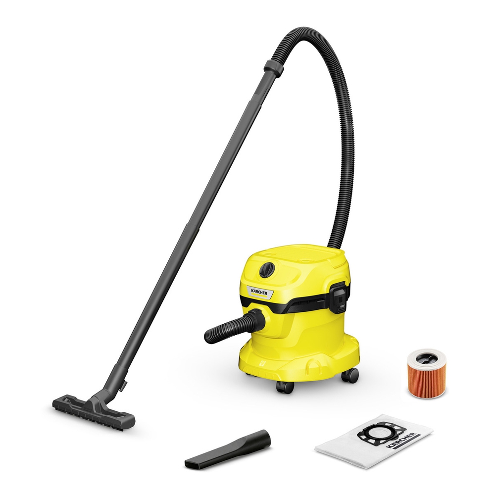 მტვერსასრუტი Karcher WD 2 Plus Wet and Dry Vacuum Cleaner Yellow