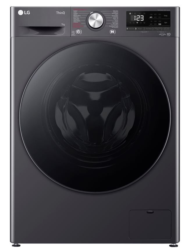 სარეცხი მანქანა LG F2V5HYLYJ.AMBPMER Washing Machine Black