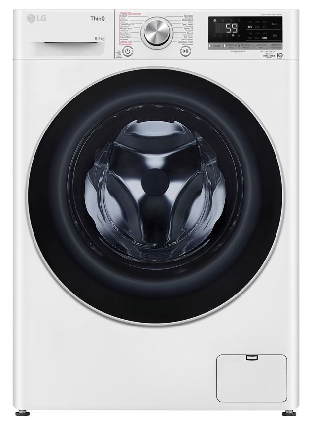 სარეცხი მანქანა LG F2V7GWL1W.ABWPMER Washing Machine White