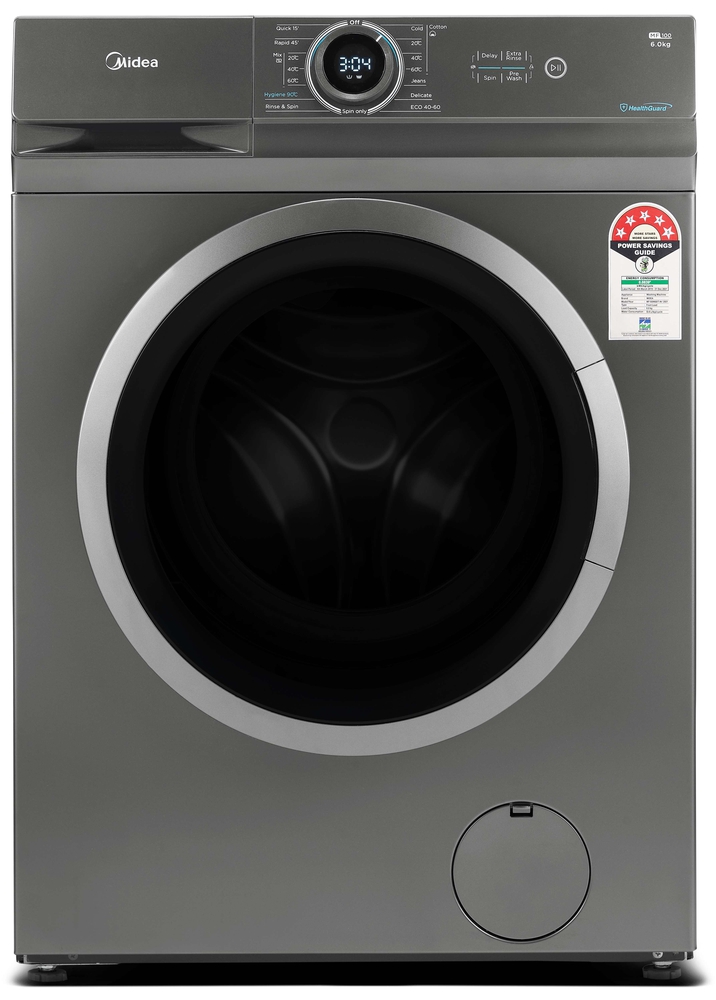 სარეცხი მანქანა Midea MF100W60/T Washing Machine Titanium Silver