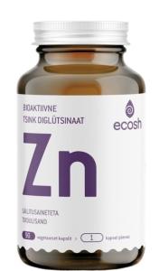 Ecosh Zinc Diglycinate Bioactive ვიტამინი, 90 ტაბლეტი