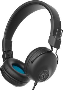 JLab Studio Wired On-Ear Headphones Black