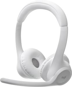 Logitech Zone 300 Wireless Bluetooth Headset with Noise-Canceling Microphone White