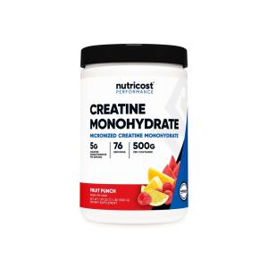 Nutricost, კრეატინის მონოჰიდრატი, 500 გრ, Creatine Monohydrate Powder, Fruit Punch