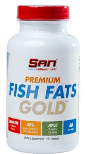 SAN Nutrition Premium თევზის ცხიმი Gold, 120 კაფსულა