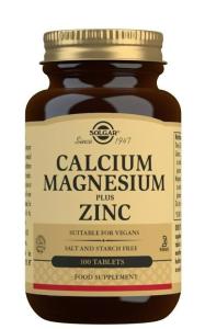 Solgar Calcium & Magnesium Plus Zinc, 100 ტაბლეტი