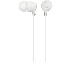 Sony MDR-EX15LP/P In-Ear Headphones Without Mic White