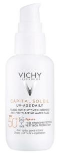 Vichy Capital Soleil UV-Age მზისგან დამცავი ფლუიდი SPF 50 + 40 მლ