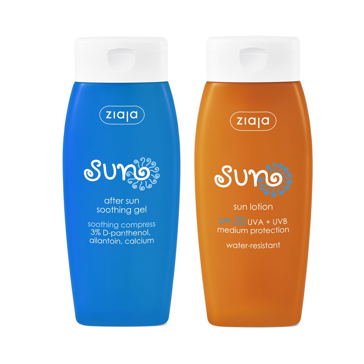 Ziaja - ზიაია მზისგან დამცავი ტანის ლოსიონი SUN SPF20 + გარუჯვის შემდგომი გელი 41979