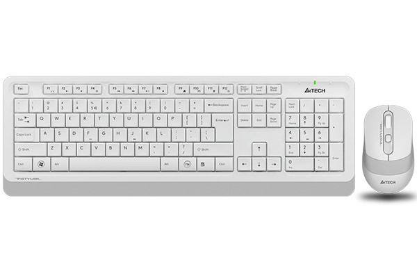 A4tech Fstyler FG1010 Wireless Keyboard Combo Set EN/Cyrillic White