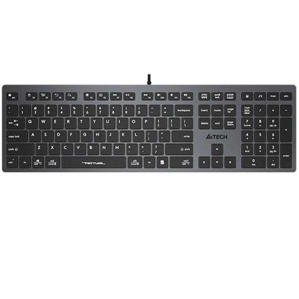 A4tech Fstyler FX50 Low Profile Scissor Switch Keyboard EN/Cyrillic Gray