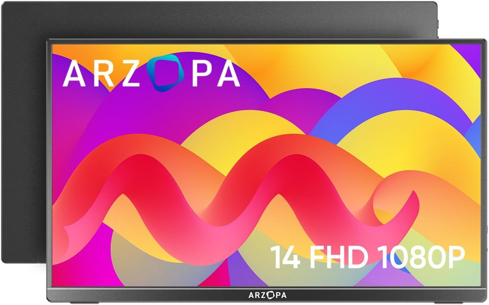 Arzopa A1 Gamut Slim 14" FHD Portable Monitor Black