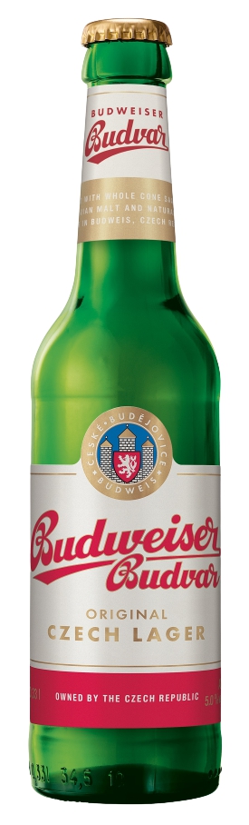 Budweiser Budvar, ლაგერი, ღია გაფილტრული ლუდი, 330 მლ.