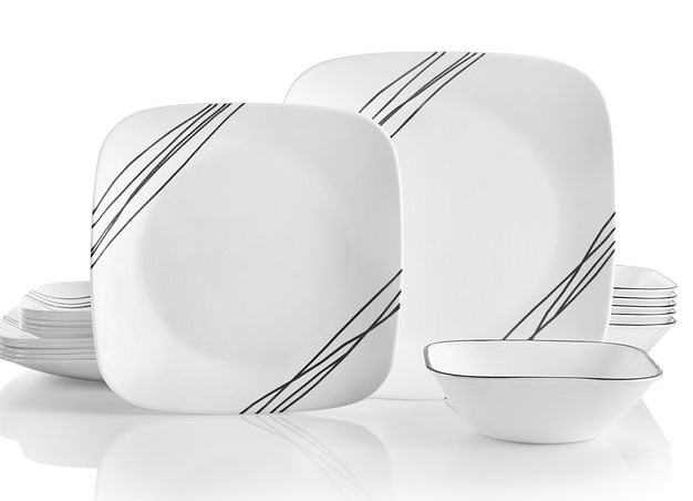 Corelle, სადილის ნაკრები Simple Lines Studio, 18 ცალი
