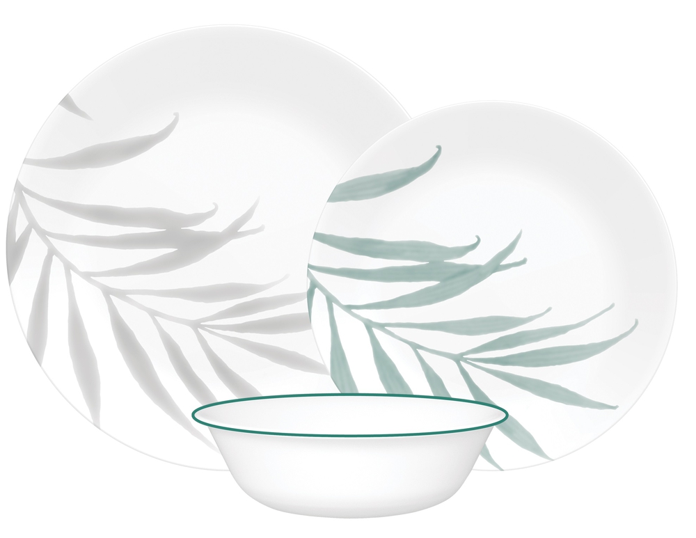 Corelle, თეფშების ნაკრები Solar Print, 12 ცალი