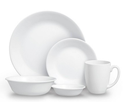 Corelle, თეფშებისა და ჭიქების ნაკრები Winter Frost, 20 ცალი