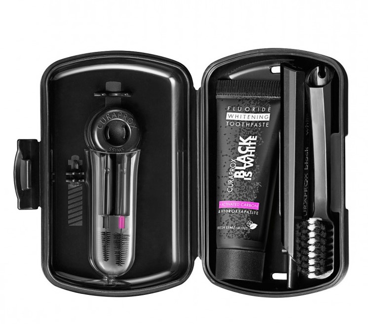 Curaprox Travel Set პირის ღრუს მოვლის ნაკრები Black