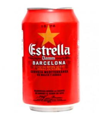 Estrella Damm, ლაგერი, გაფილტრული ლუდი, 330 მლ.