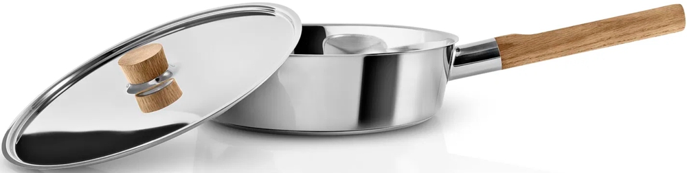 Eva Solo, Nordic kitchen, ფოლადის სასოუსე ტაფა თავსახურით, Ø24 სმ