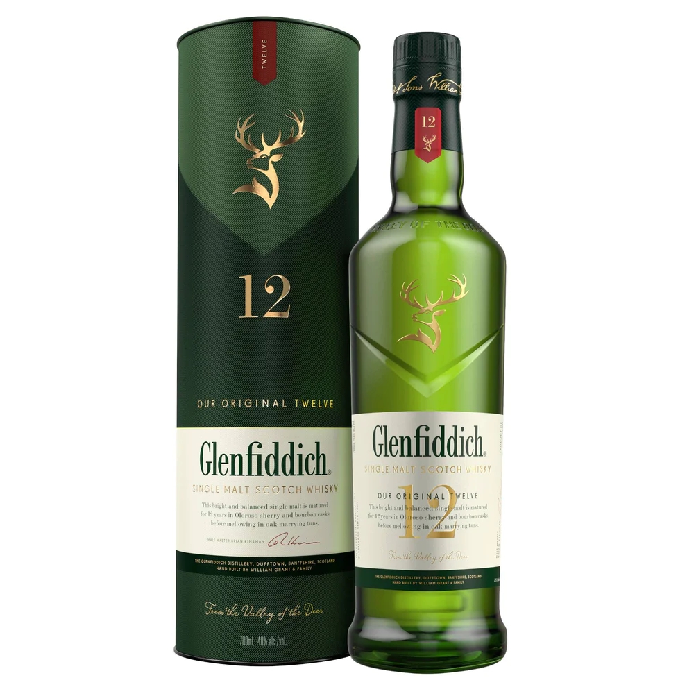 Glenfiddich, ერთალაოიანი სკოტჩი, 12-წლიანი, 700 მლ.